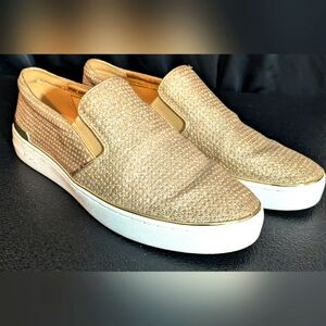 Michael Kors Keaton Glitter Chain Mesh Slip-on - Gold